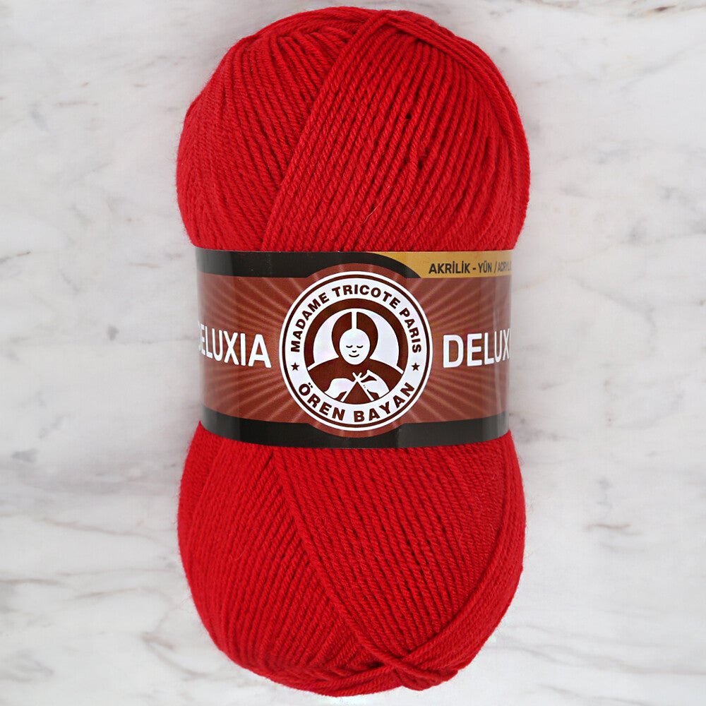 Madame Tricote Paris Deluxia Knitting Yarn, Red - 033
