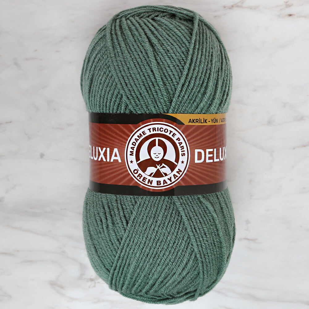 Madame Tricote Paris Deluxia Knitting Yarn, Green - 132
