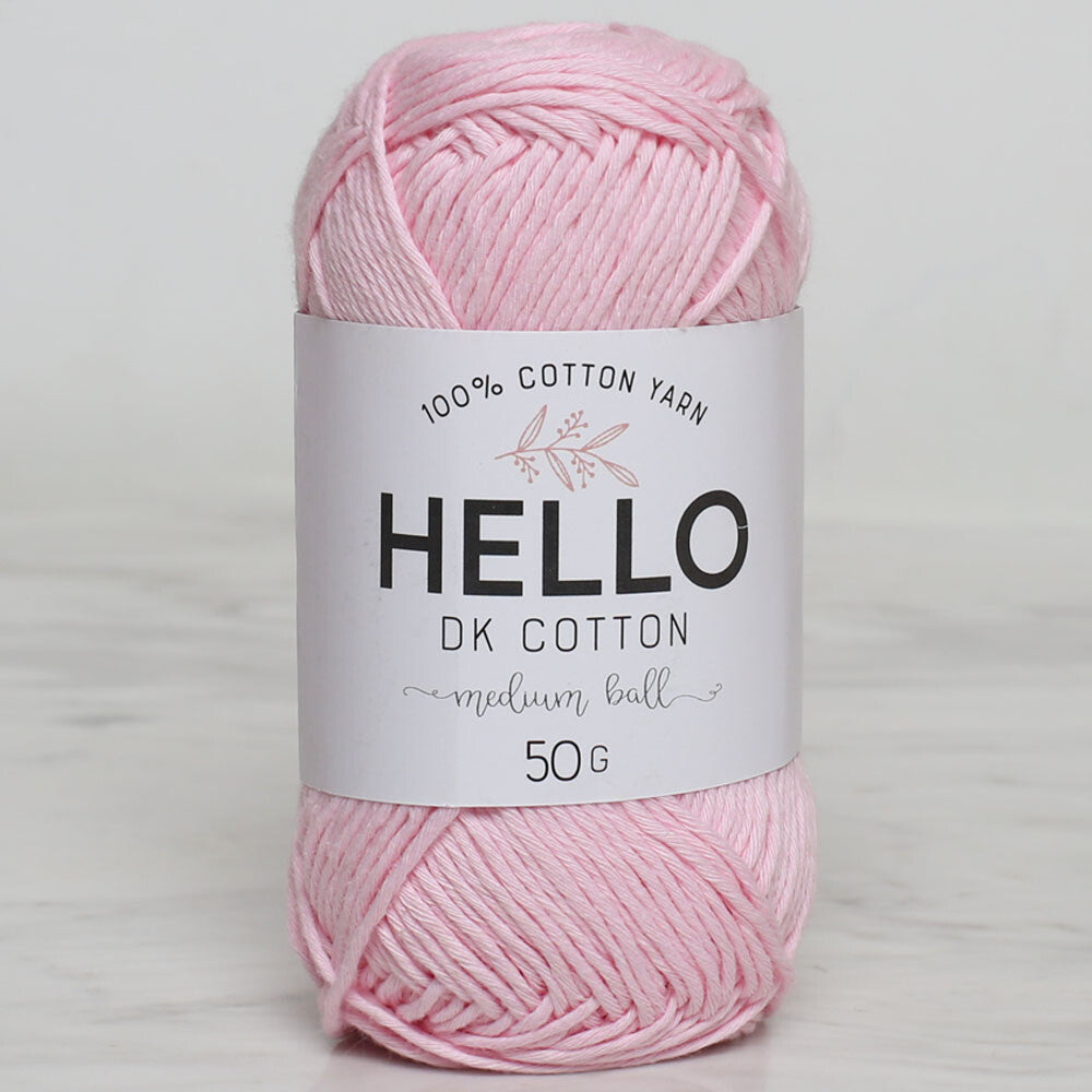 Hello Knitting Yarn, Light Pink - 101