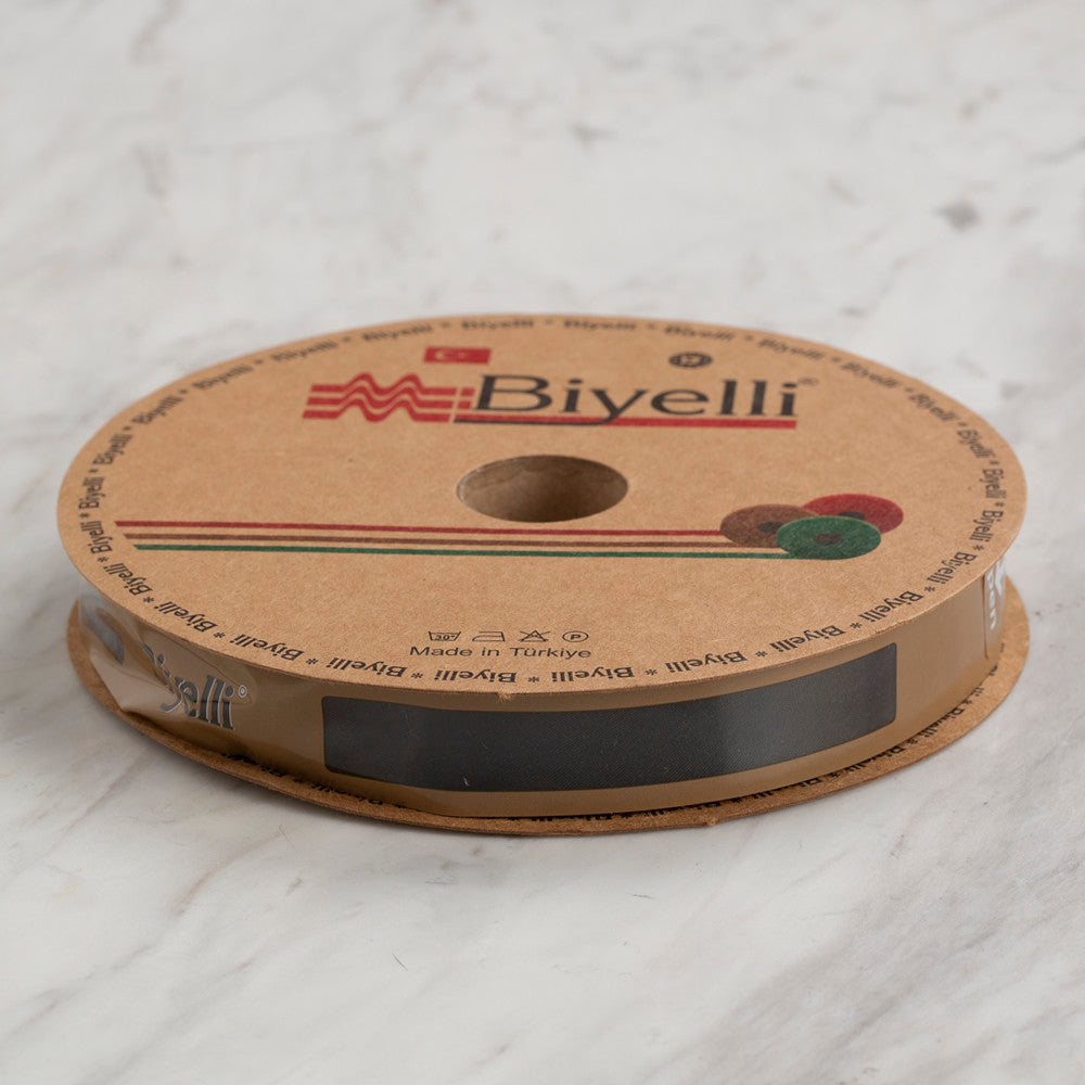 Loren Cotton Folded Piping Cord, Black - 12