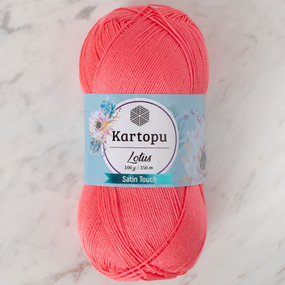 Kartopu Lotus Knitting Yarn, Vermillion - K810