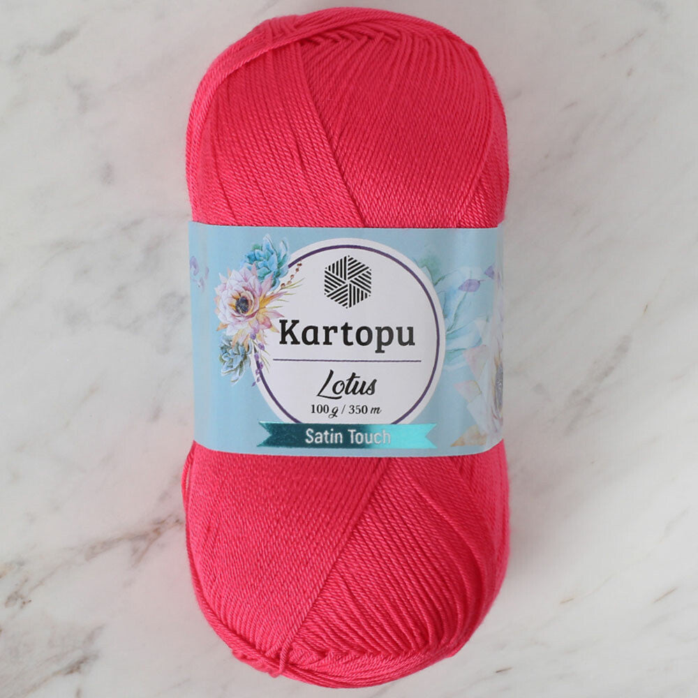 Kartopu Lotus Knitting Yarn, Fuchsia - K141