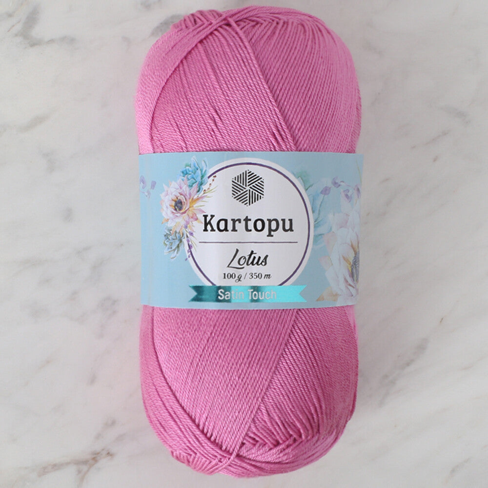 Kartopu Lotus Knitting Yarn, Dark Pink - K775