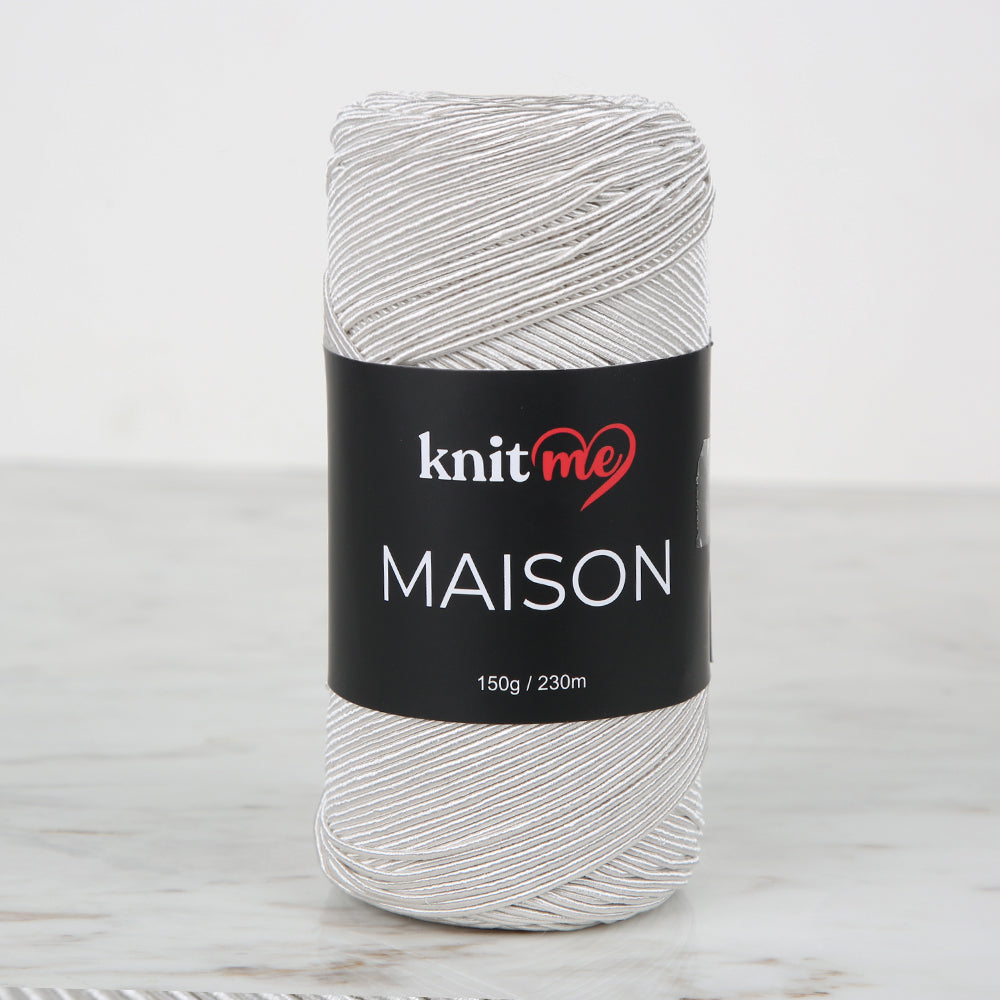 Knitme MAISON Hand Knitting Yarn ,Grey KNM08