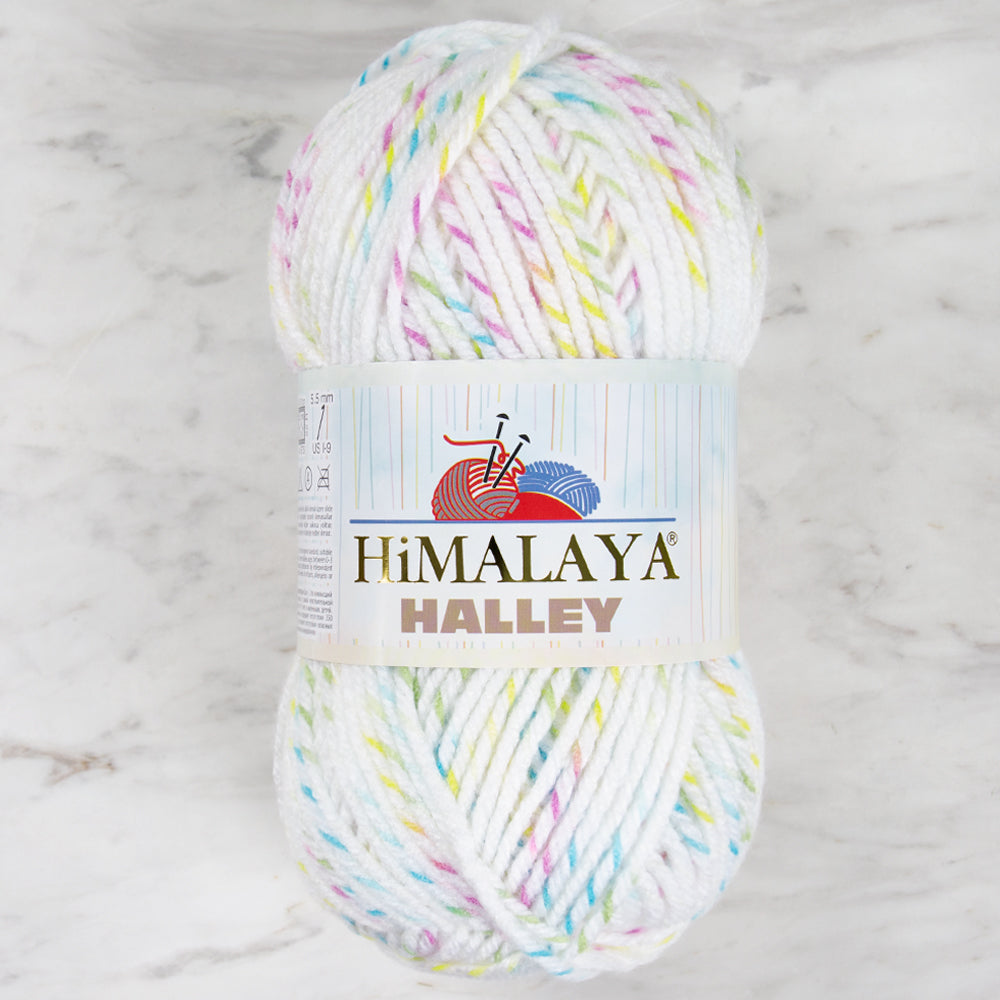 Himalaya Halley Hand Knitting Yarn, White - 78013