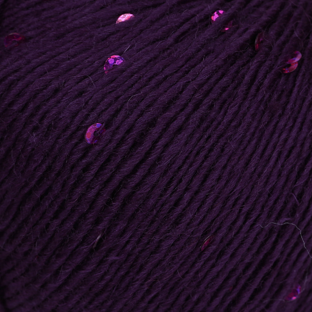 Himalaya Pınar Pullu Hand Knitting Yarn , Purple - 61204