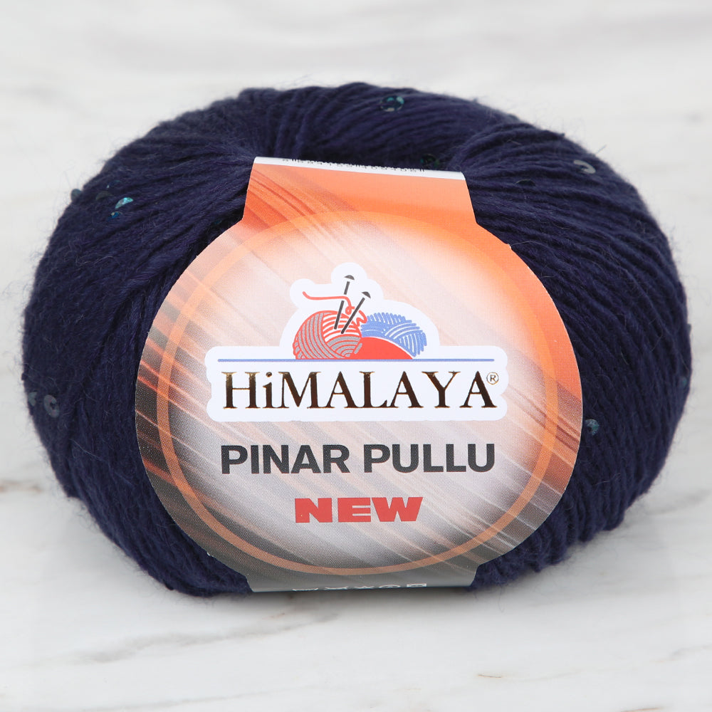 Himalaya Pınar Pullu Hand Knitting Yarn , Navy Blue - 61206