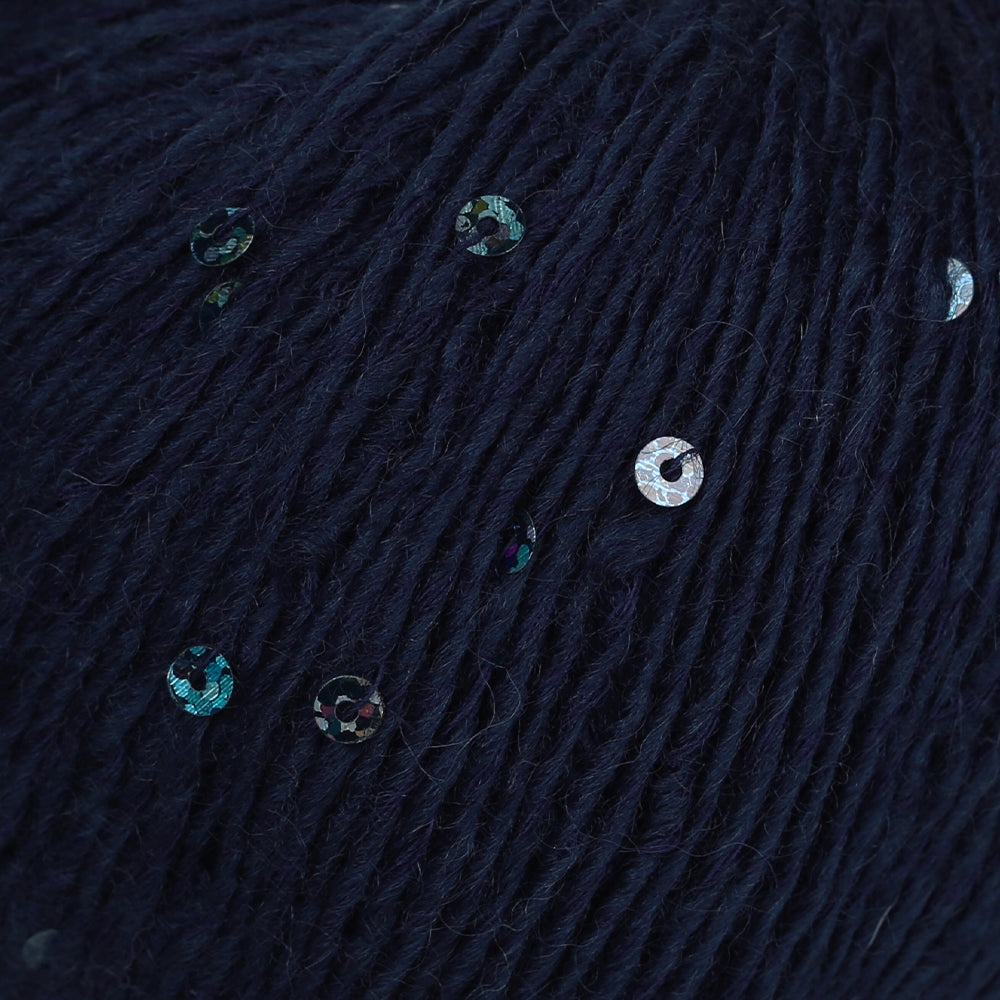 Himalaya Pınar Pullu Hand Knitting Yarn , Navy Blue - 61206