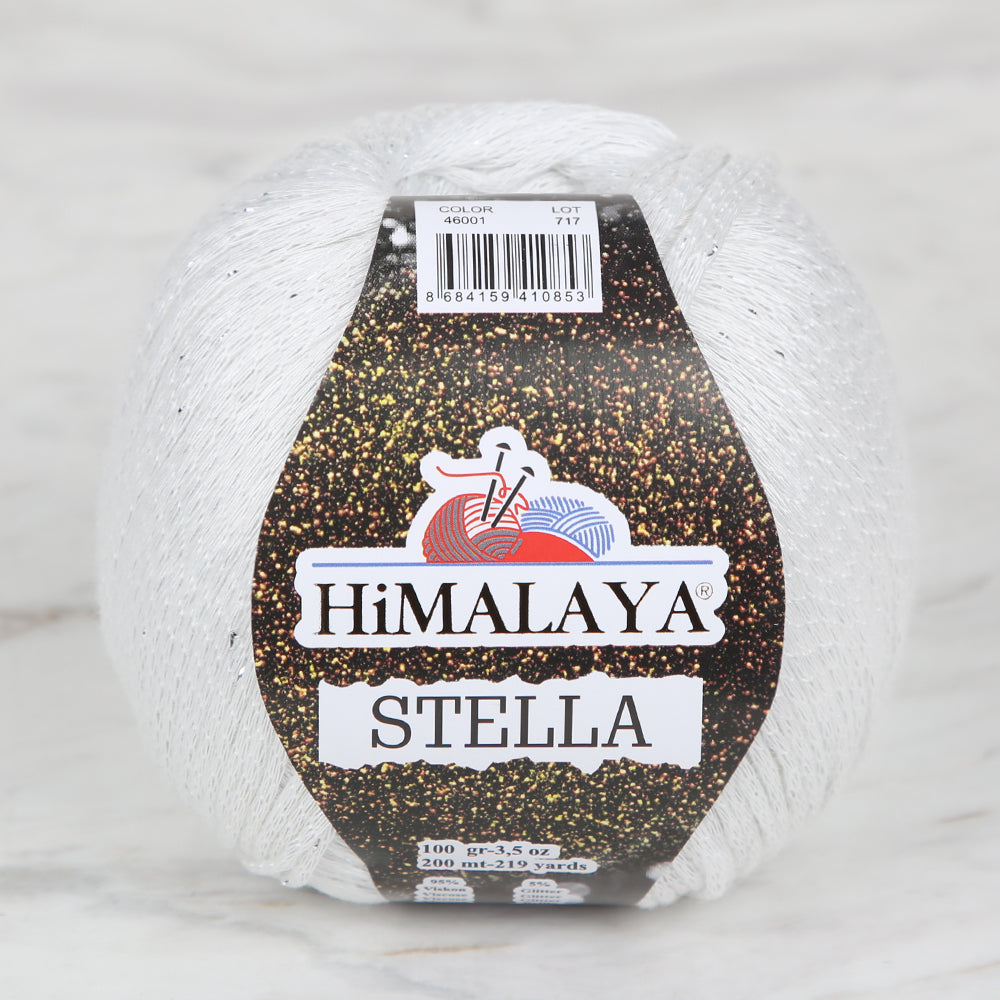 Himalaya Stella Hand Knitting Yarn,White - 46001