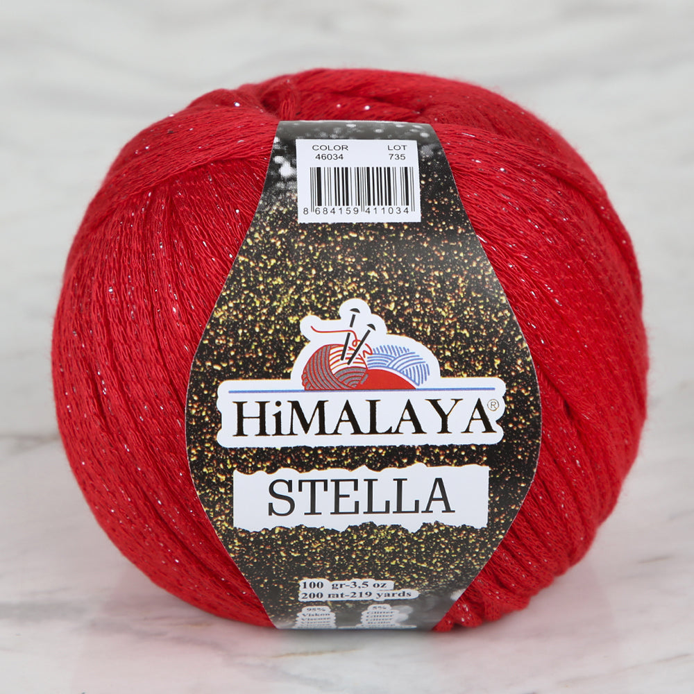Himalaya Stella Hand Knitting Yarn,Red - 46034