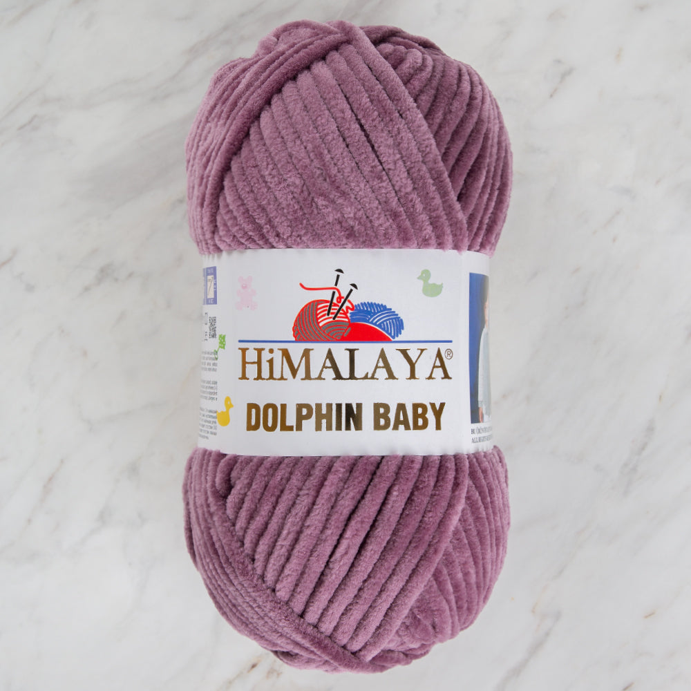 Himalaya Dolphin Baby Chenille Yarn , Dried Rose - 80377