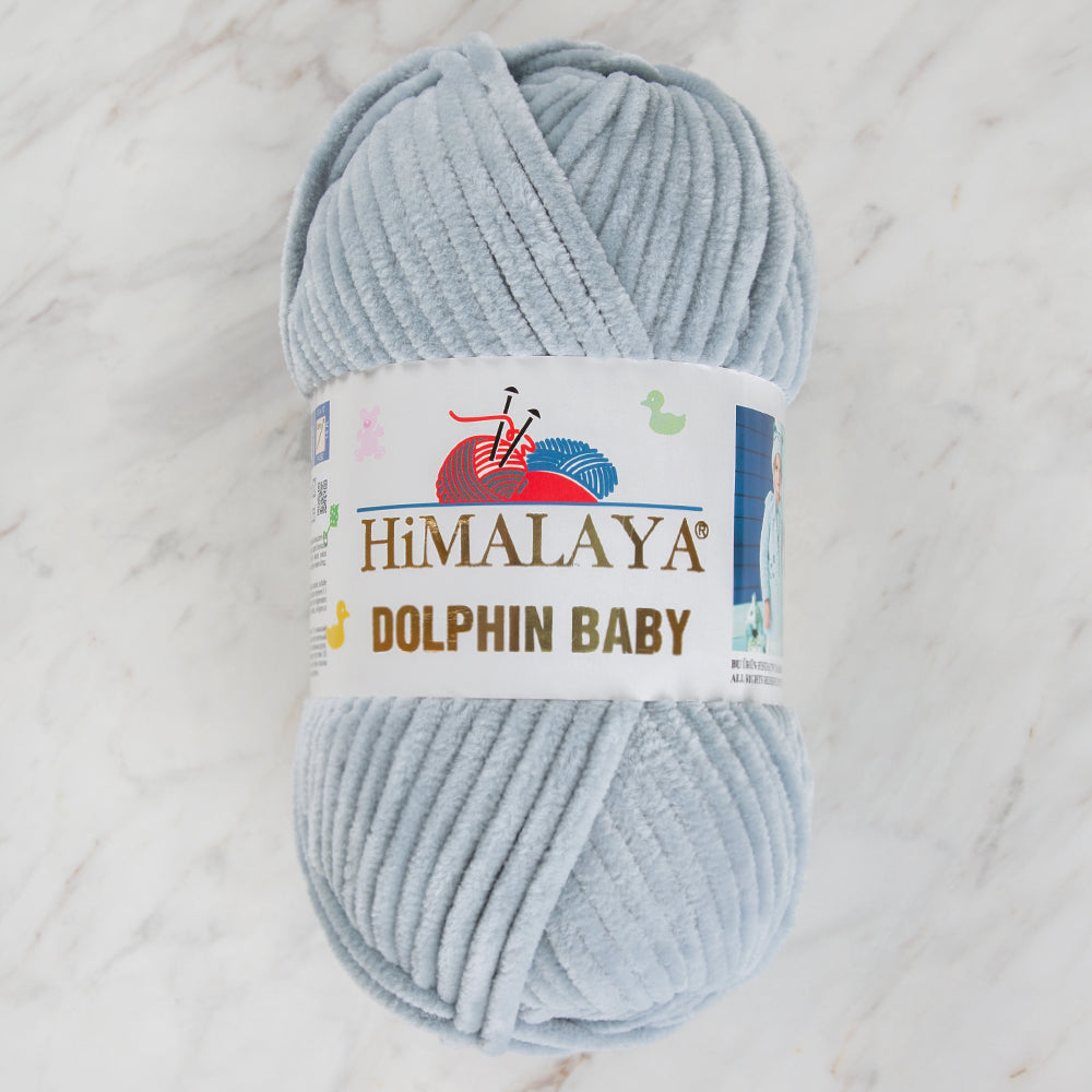 Himalaya Dolphin Baby Chenille Yarn , Baby Blue - 80380