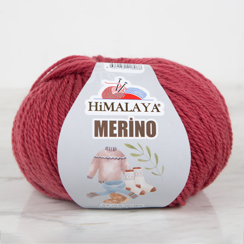 Himalaya Merino Knitting Yarn ,Dried rose 40905