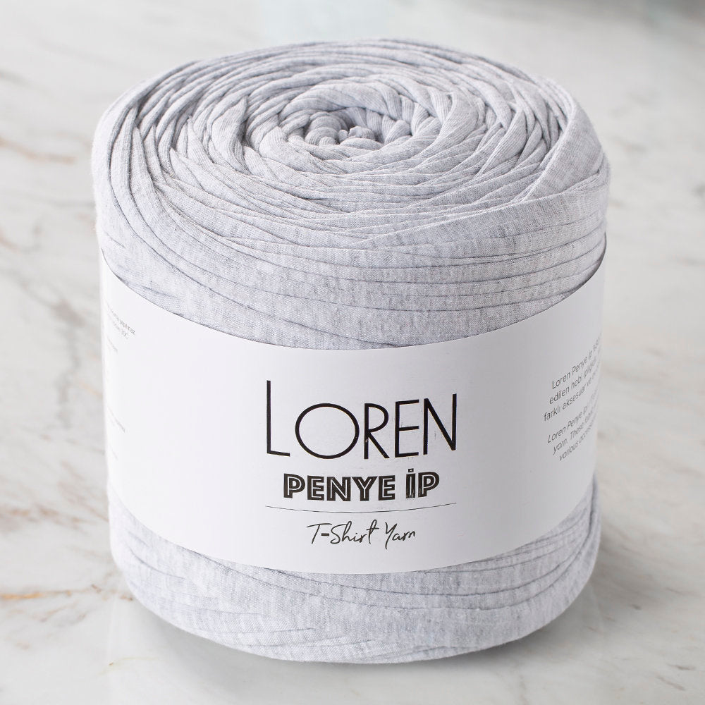 Loren T-shirt Yarn, Light Heather Grey - 24