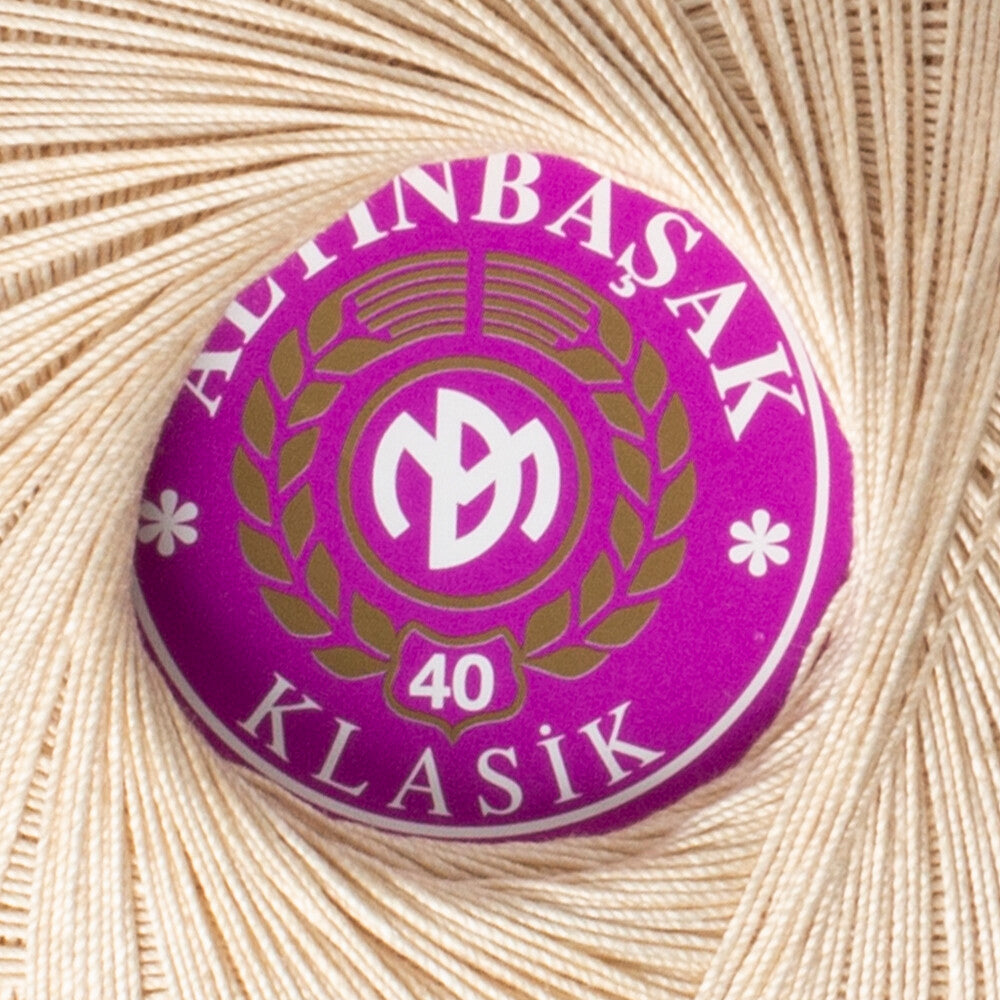 Altınbaşak Klasik No:40 Lace Thread Ball, Beige