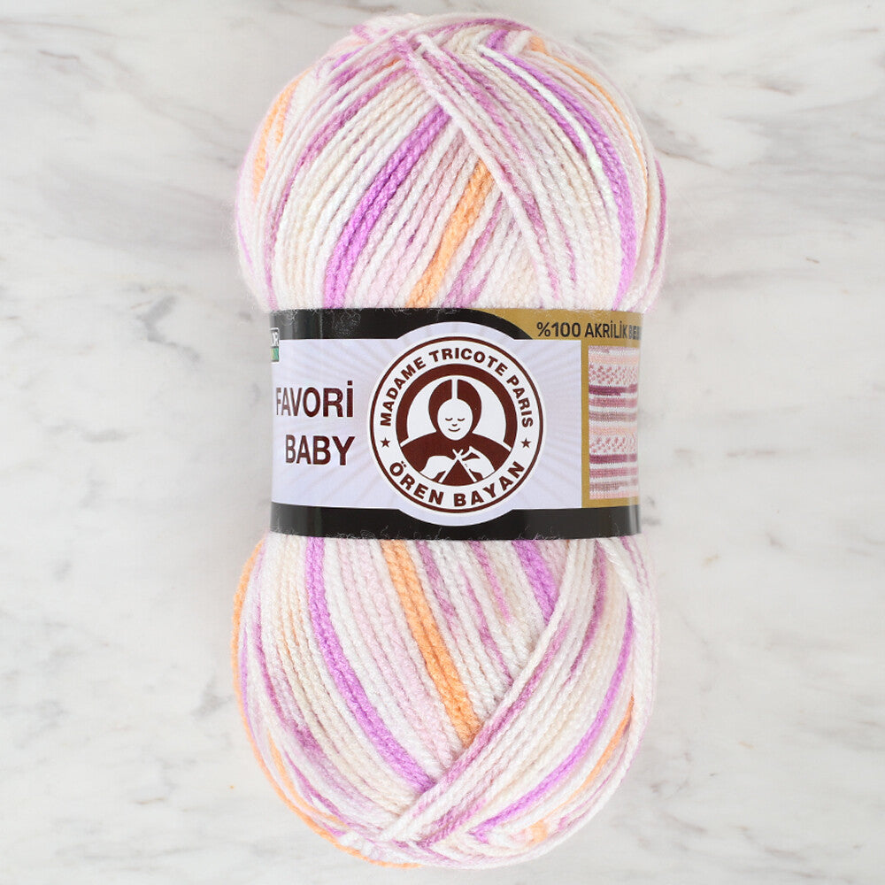 Madame Tricote Paris Favori Baby Yarn, Variegated - 661