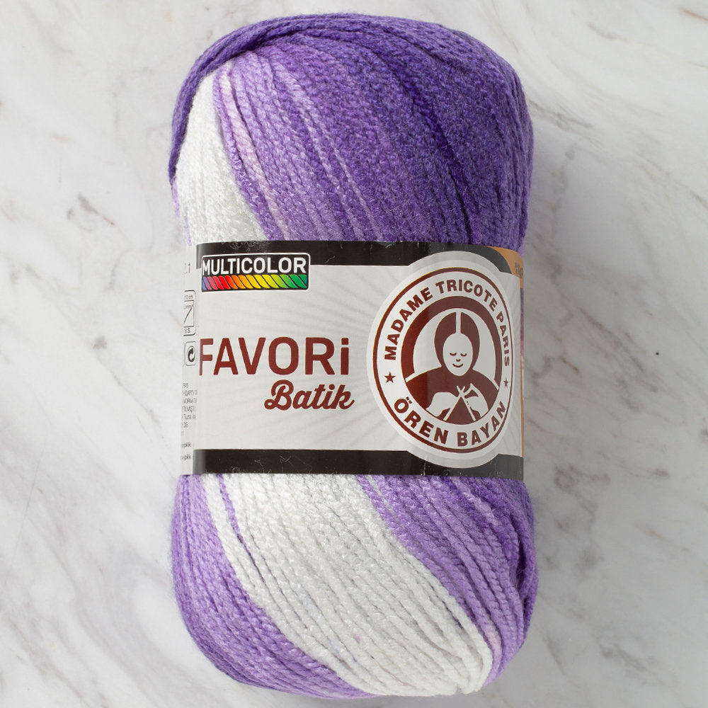 Madame Tricote Paris Favori Batik Knitting Yarn, Variegated - 912