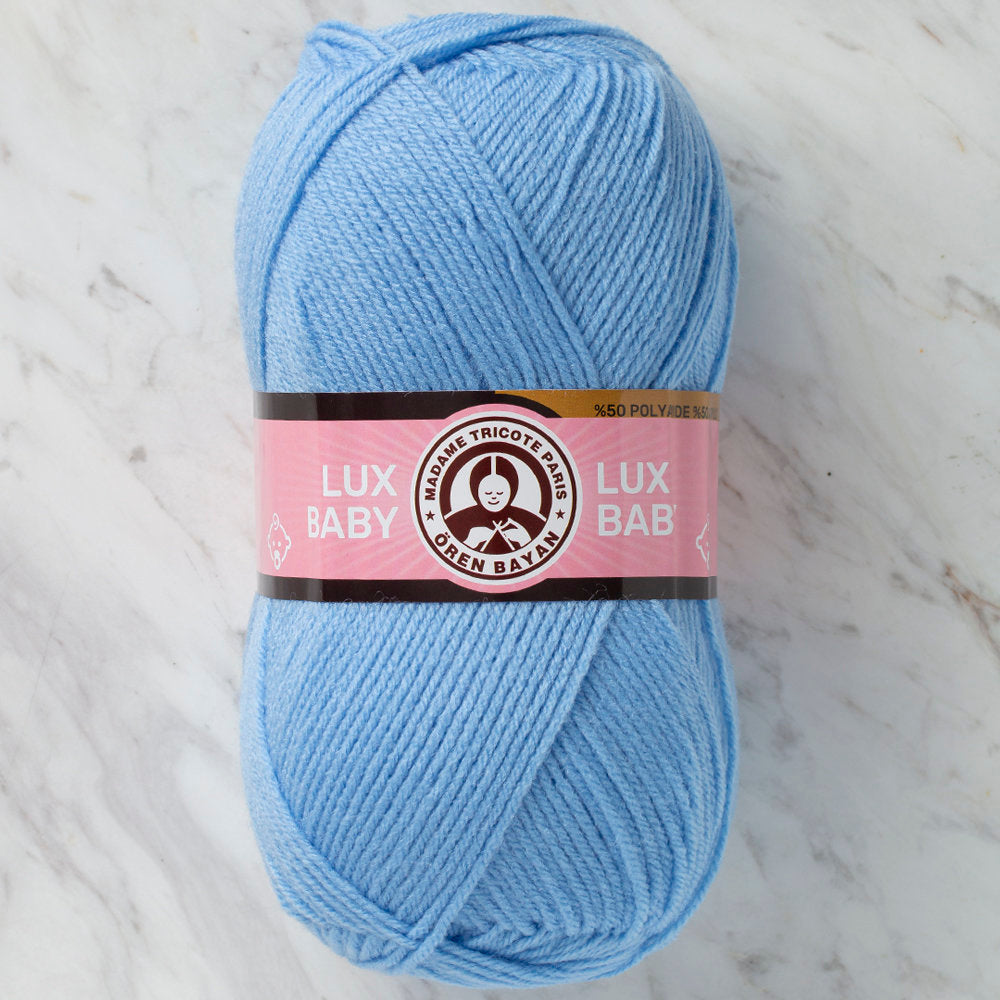 Madame Tricote Paris Lux Baby Knitting Yarn, Blue - 012