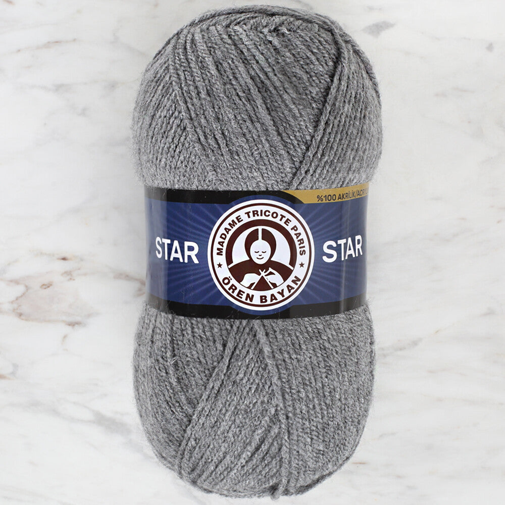 Madame Tricote Paris Star Yarn, Grey - 008