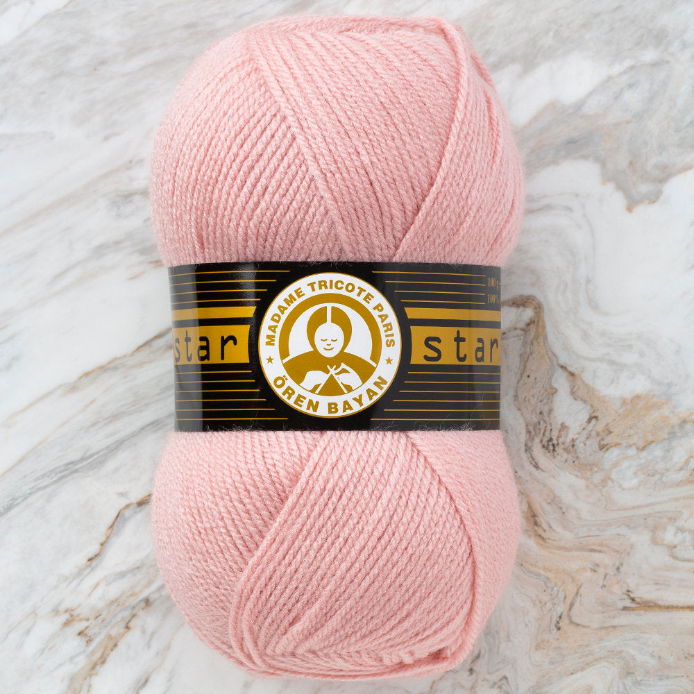 Madame Tricote Paris Star Yarn, Light Pink - 001