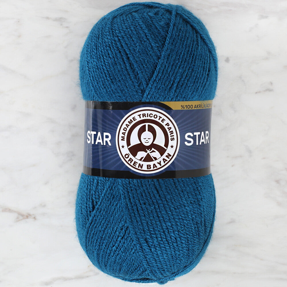 Madame Tricote Paris Star Yarn, Petrol Blue - 101
