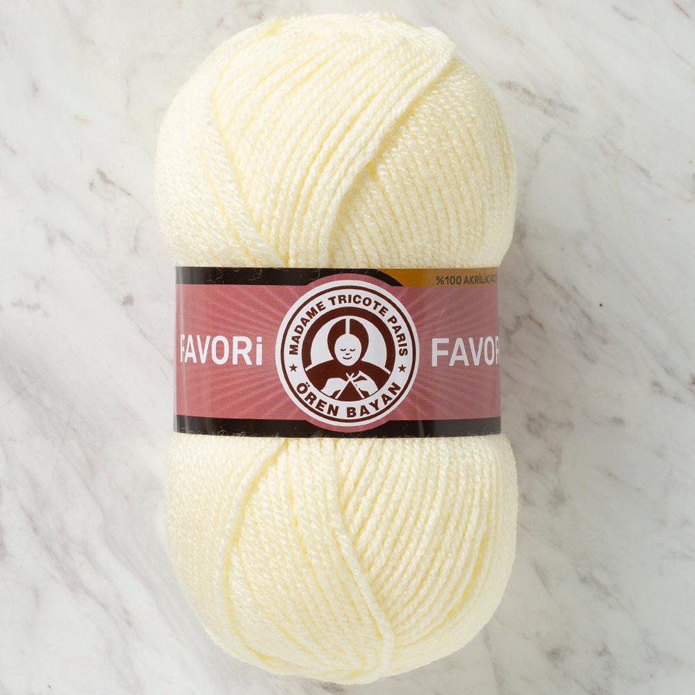 Madame Tricote Paris Favori Knitting Yarn, Cream - 005