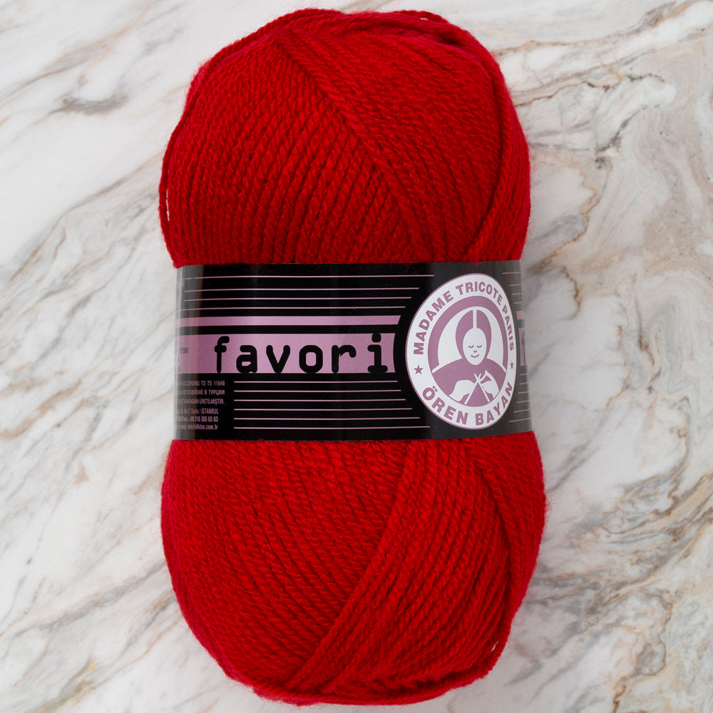 Madame Tricote Paris Favori Knitting Yarn, Red - 033