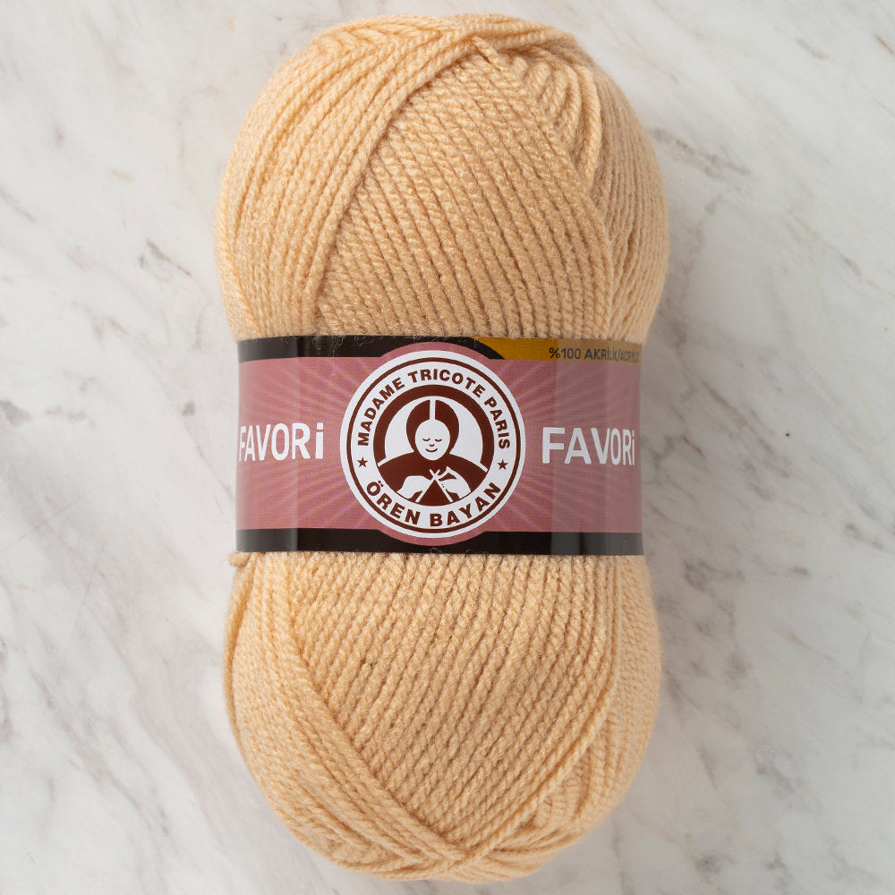 Madame Tricote Paris Favori Knitting Yarn, Light Brown - 114