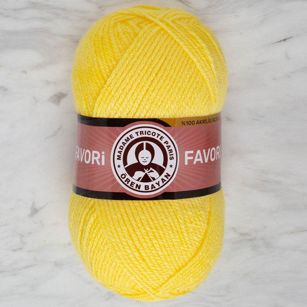 Madame Tricote Paris Favori Knitting Yarn, Yellow - 28