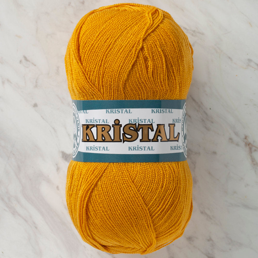 Madame Tricote Paris Kristal Yarn, Mustard Yellow - 115