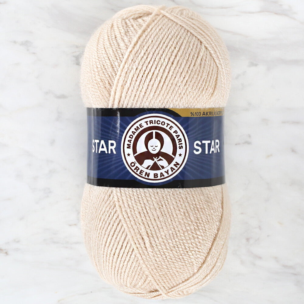 Madame Tricote Paris Star Yarn, Light Beige - 113