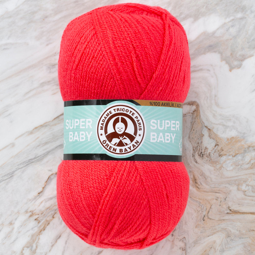 Madame Tricote Paris Super Baby Yarn, Dark Pinkish Orange - 002