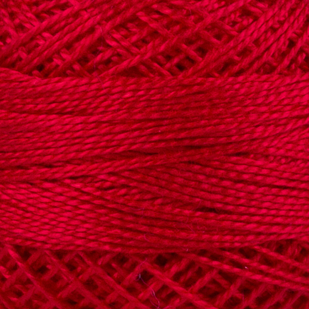 Madame Tricote Paris Koton Perle No: 8 Embroidery Thread, Red - 090