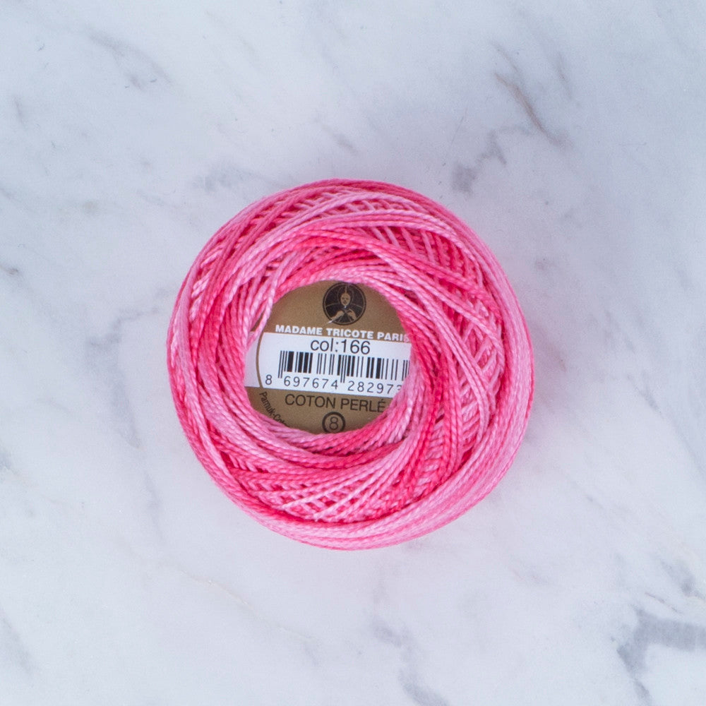 Madame Tricote Paris Koton Perle No: 8 Embroidery Thread, Variegated- 166