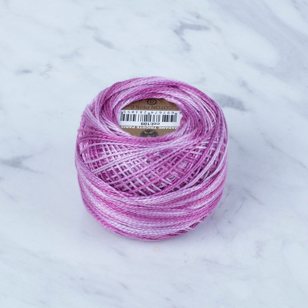 Madame Tricote Paris Koton Perle No: 8 Embroidery Thread, Variegated- 183