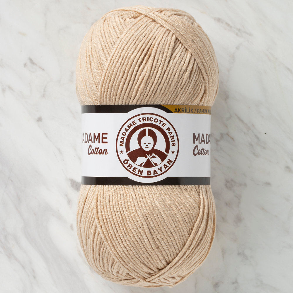 Madame Tricote Paris Madame Cotton Yarn, Beige - 005