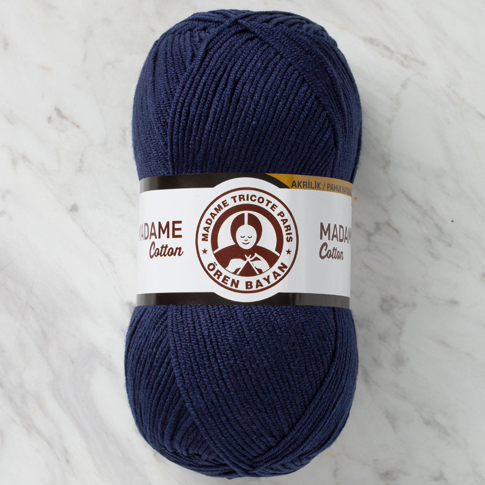 Madame Tricote Paris Madame Cotton Yarn, Navy - 011