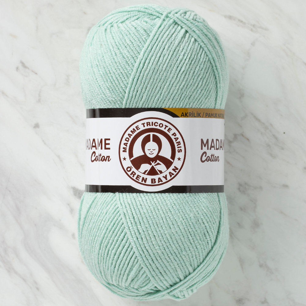 Madame Tricote Paris Madame Cotton Yarn, Green - 017