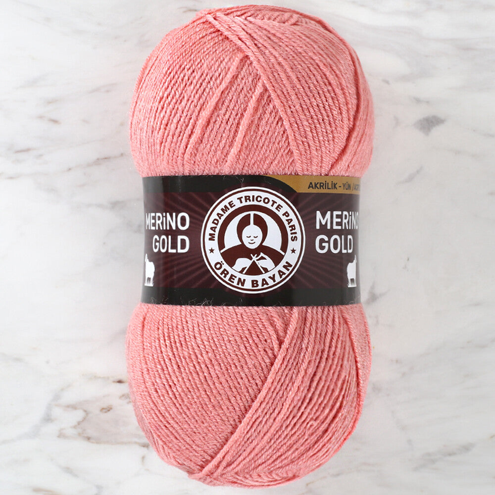 Madame Tricote Paris Merino Gold Yarn, Dusty Pink - 121