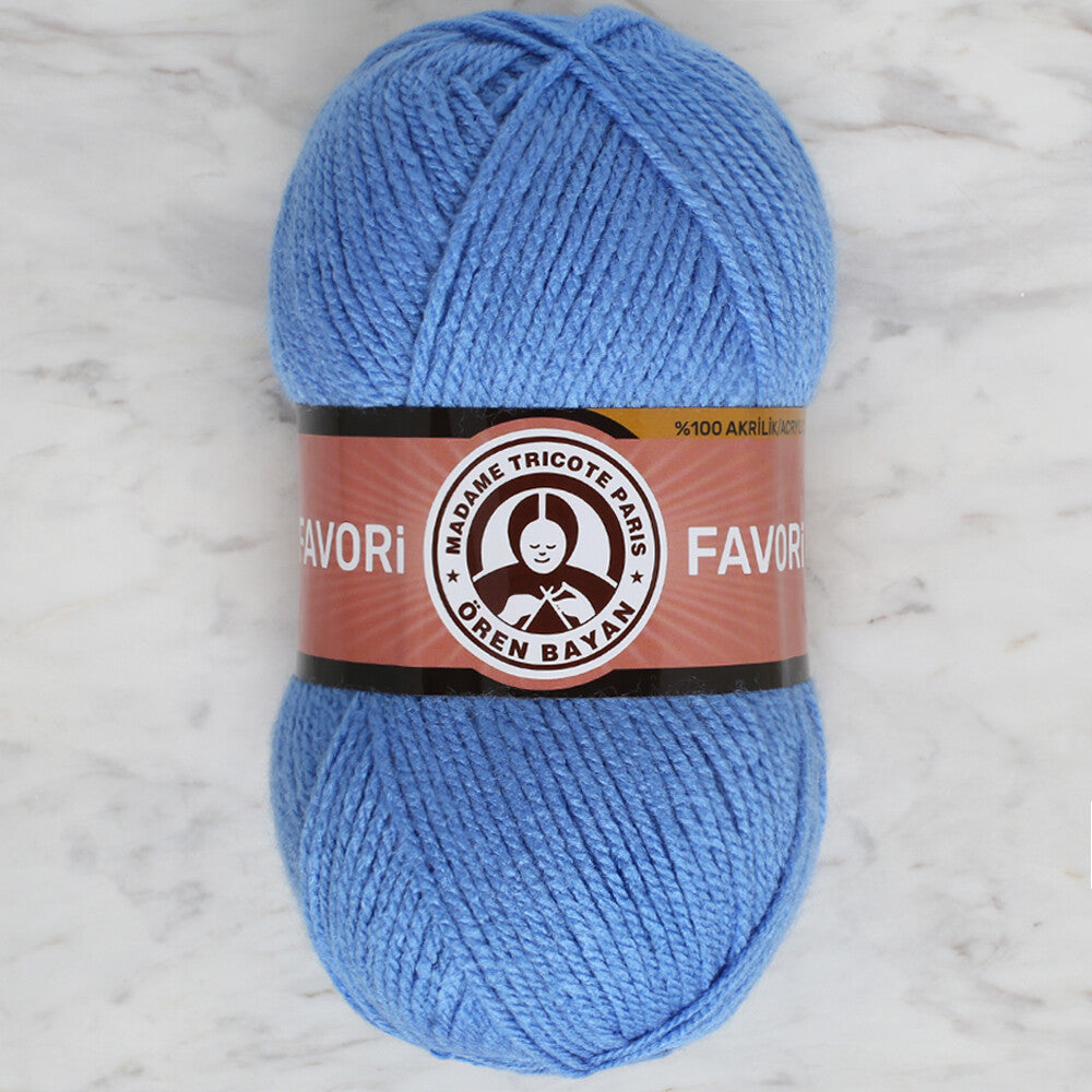 Madame Tricote Paris Favori Knitting Yarn, Blue - 015