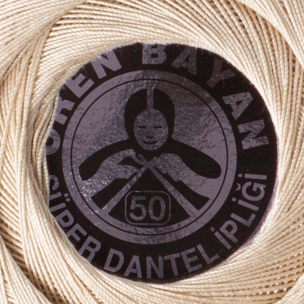 Madame Tricote Paris Süper No:50 Lace Thread Ball, Cream