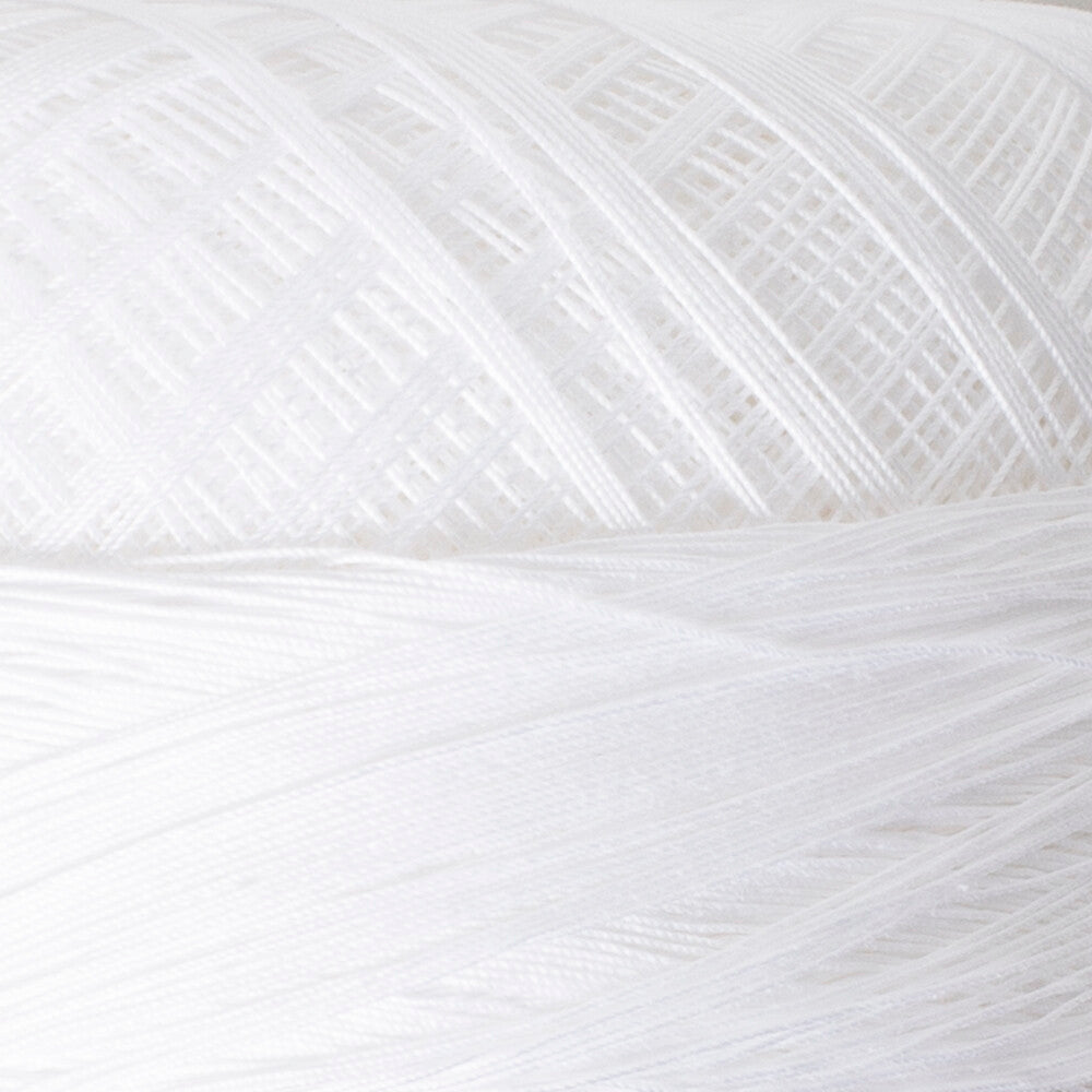 Madame Tricote Paris Süper No:60 Lace Thread Ball, White