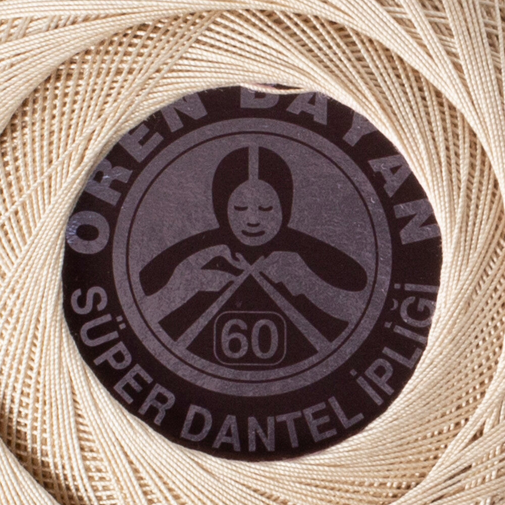 Madame Tricote Paris Süper No:60 Lace Thread Ball, Cream