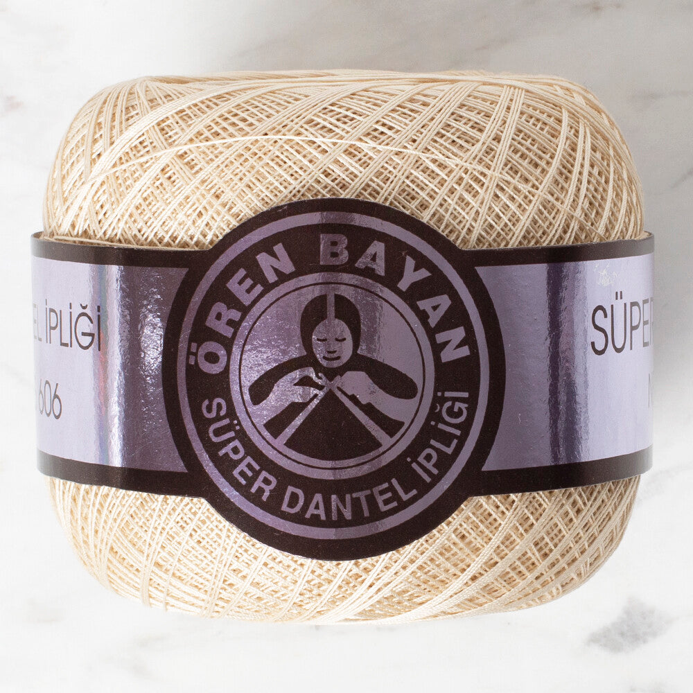 Madame Tricote Paris Süper No:70 Lace Thread Ball, Cream