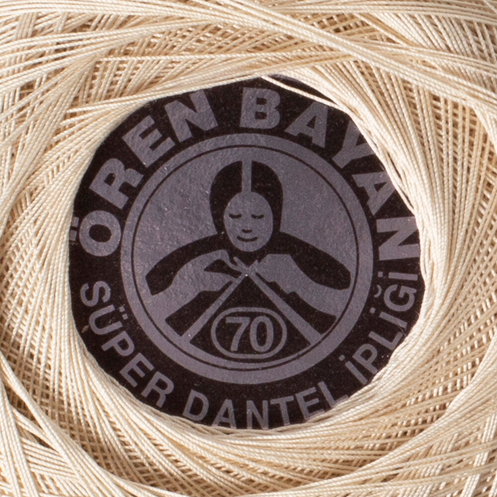 Madame Tricote Paris Süper No:70 Lace Thread Ball, Cream