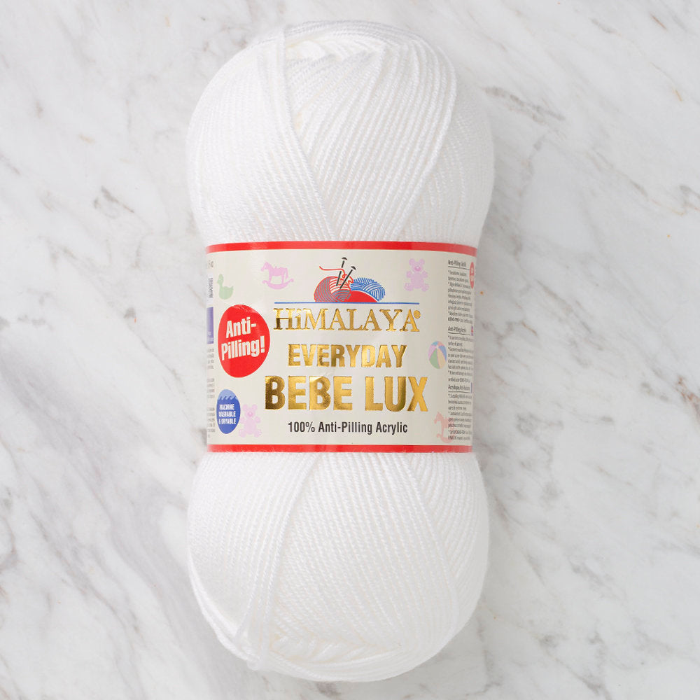 Himalaya Everyday Bebe Lux Yarn, White - 70401