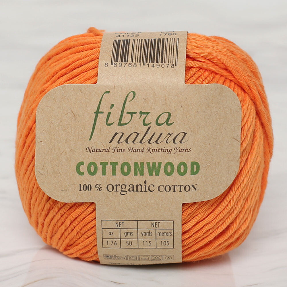 Fibra Natura Cottonwood Yarn, Orange - 41125