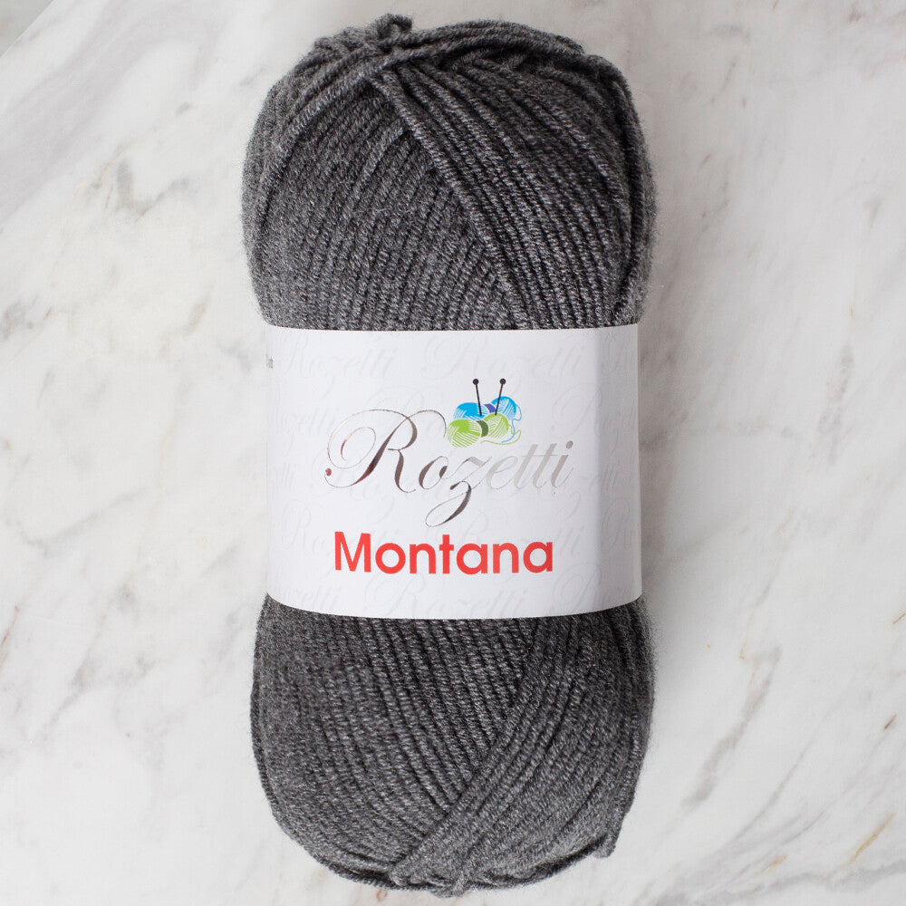 Rozetti Montana Knitting Yarn, Dark Grey - 155-34