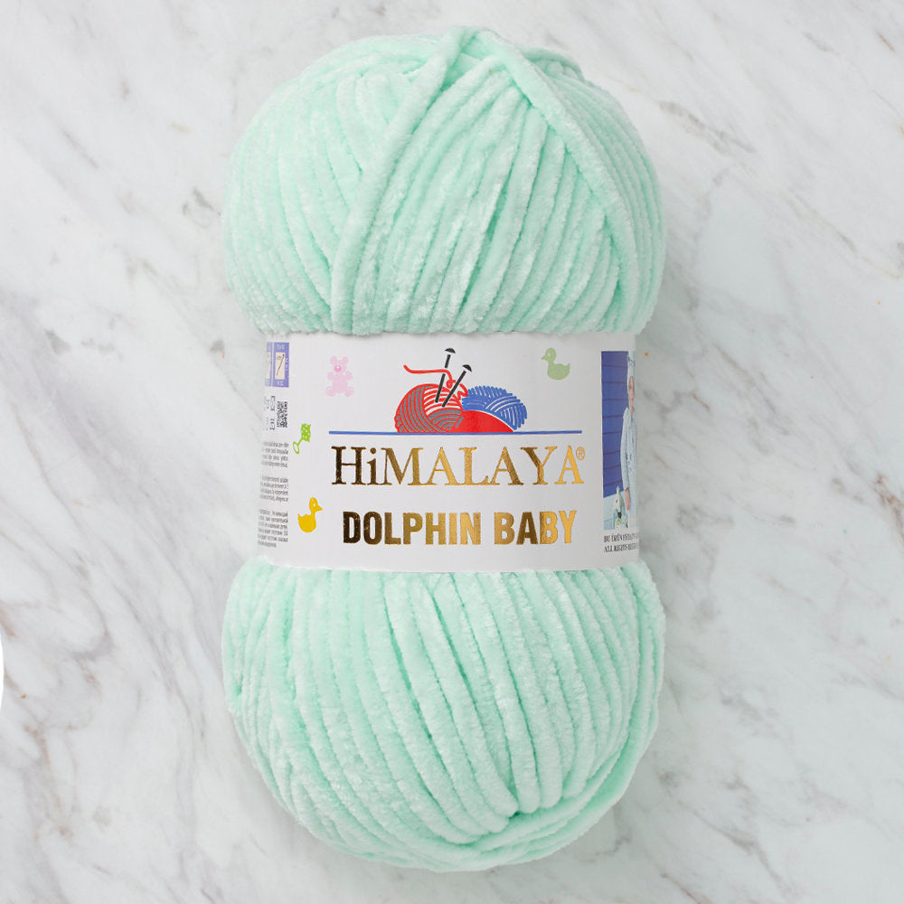 Himalaya Dolphin Baby Chenille Yarn, Green - 80307