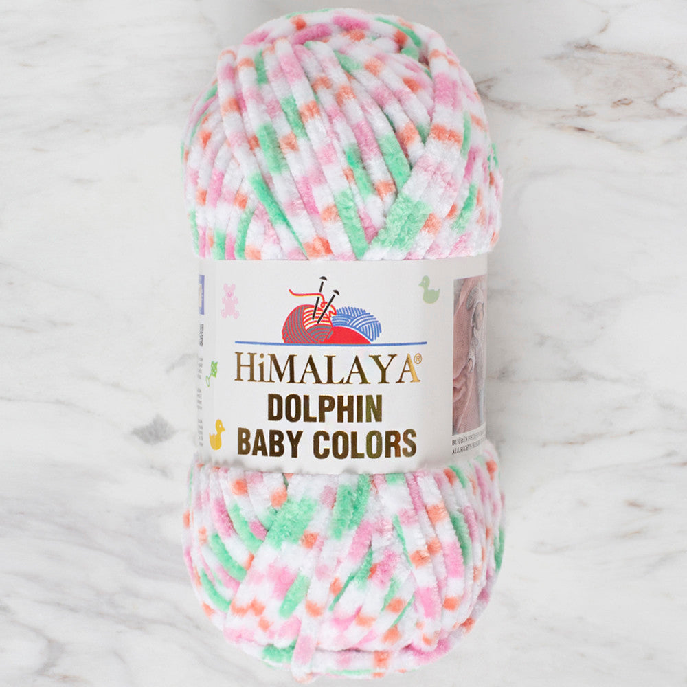 Himalaya Dolphin Baby Colors Chenille Yarn, Variegated - 80404